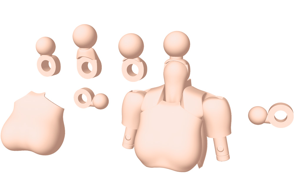 KP566 Megami Device M.S.G 01 TOPS SET SKIN COLOR B